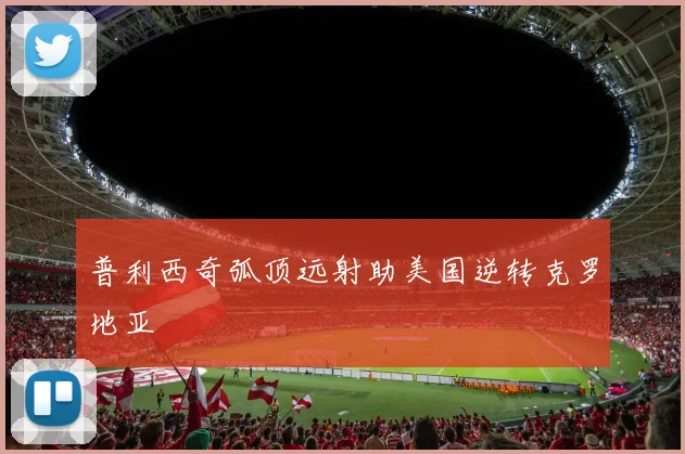 普利西奇弧顶远射助美国逆转克罗地亚
